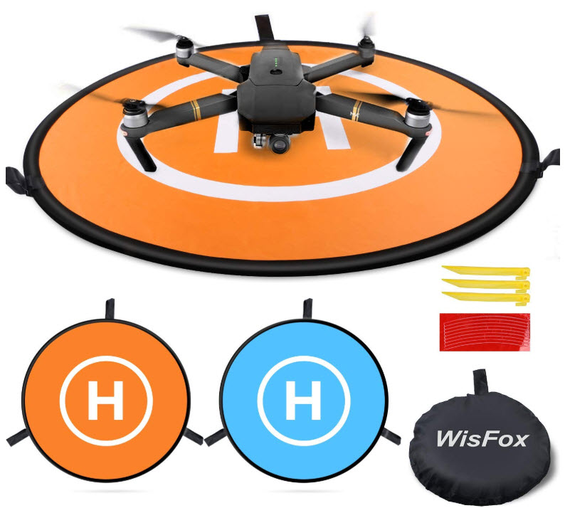 Start- und Landematte mit Heringen fürs freie Feld und Lastsäckchen für Asphalt