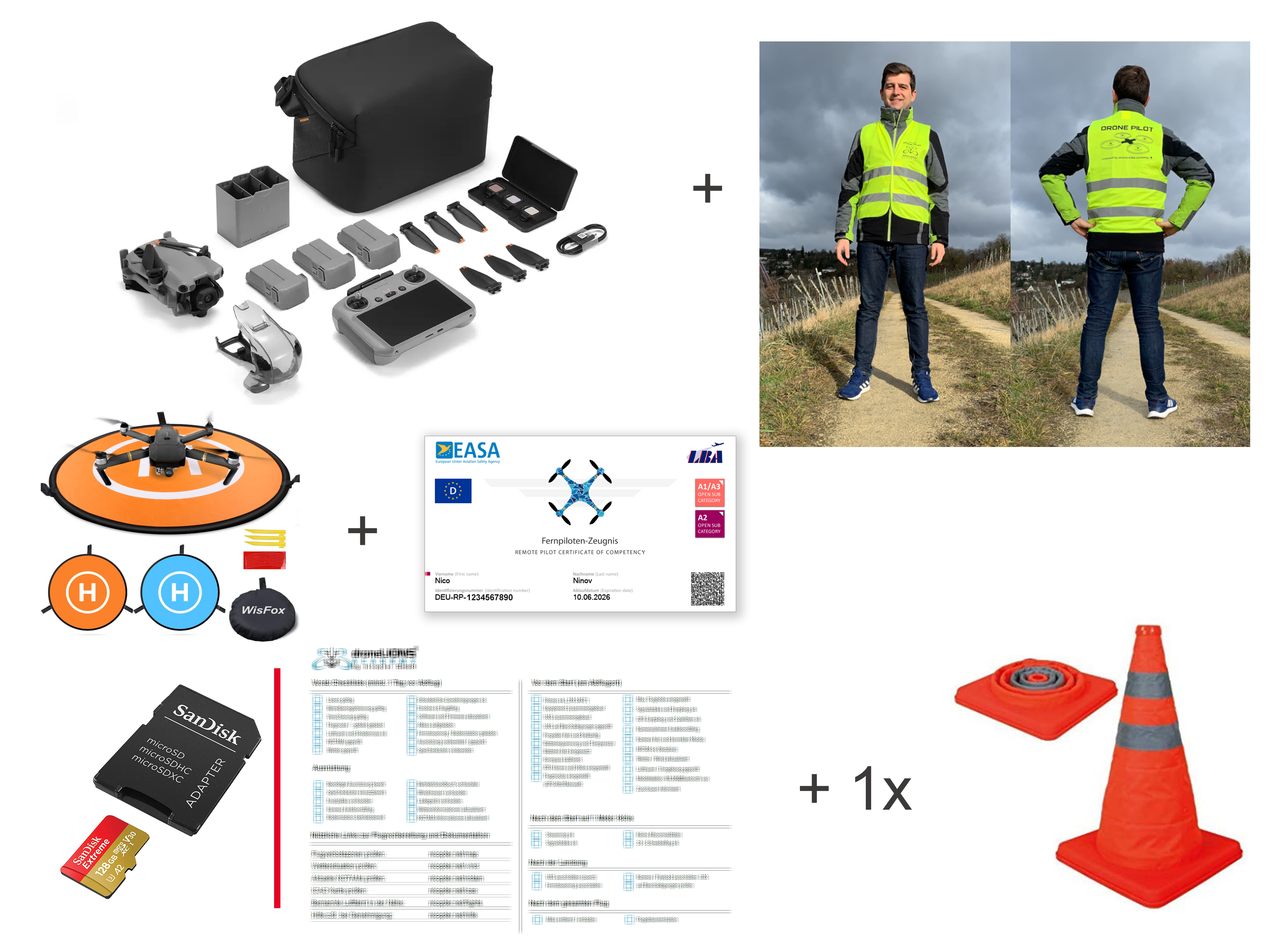 DJI Mini 5 Pro C0-zertifiziert mit RC2 Displaycontroller und Fly More Combo inkl. Starter-Kit Essential